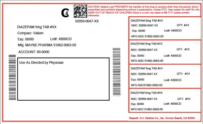 52959-0047- PPAC LABEL.jpg 5mg label - 52959 0047 PPAC LABEL